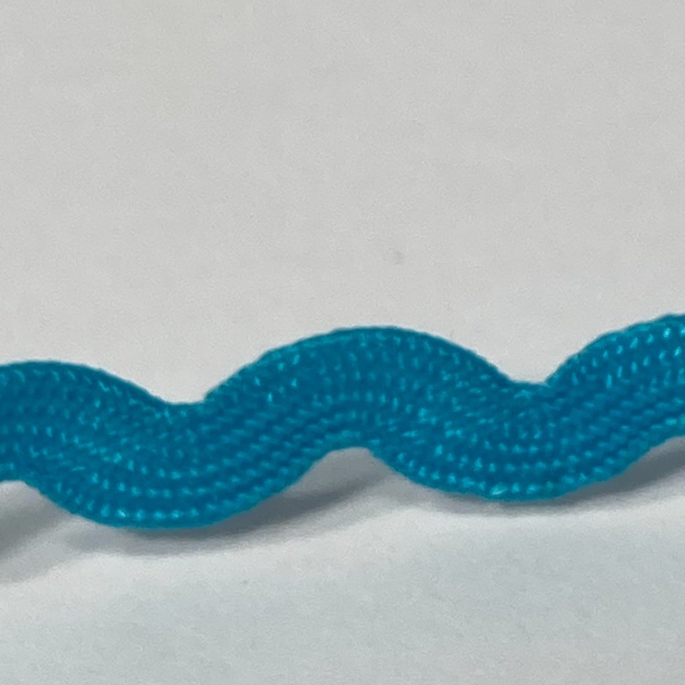 Light Blue Ric Rac Trim Ribbon Offray 12 Rolls Craft Scrapbook Card Making Gifts - Picture 12 of 15